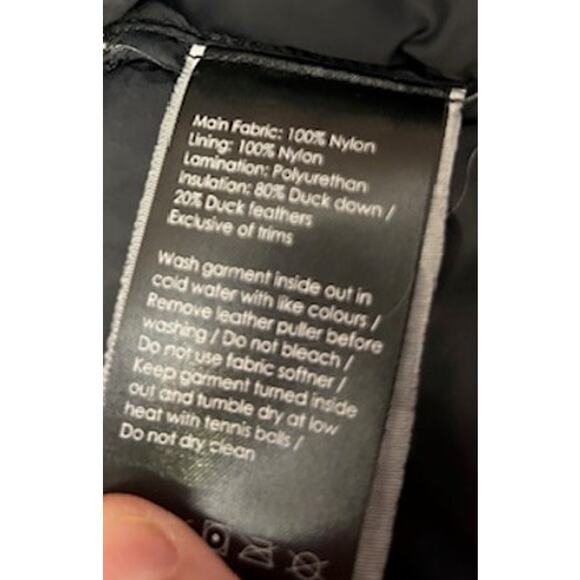 Indygena Coat Black Puffer Duck Down Hooded Jacket Size M - Picture 6 of 16